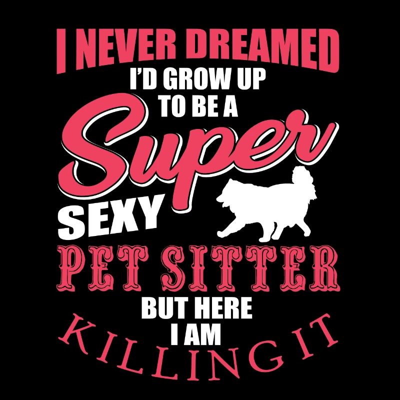 Conception amusante de pet sitter