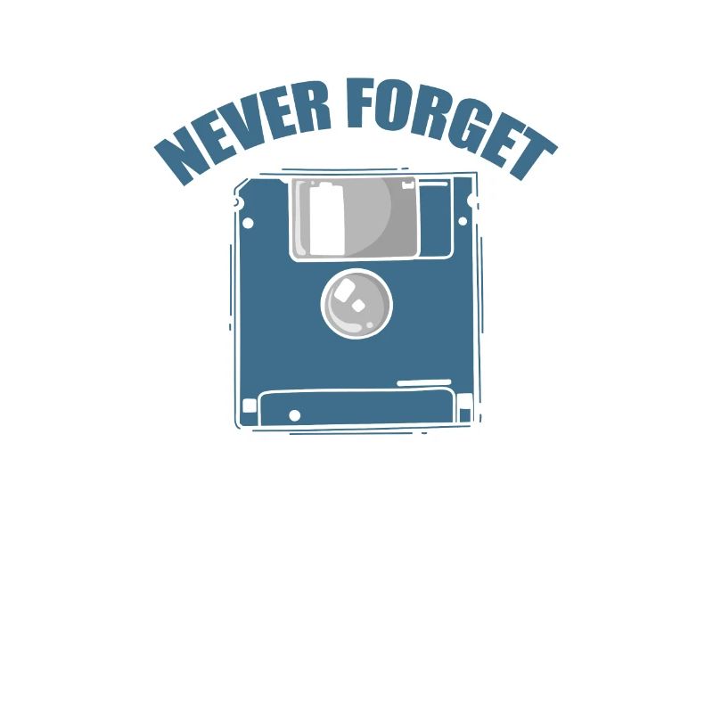 Never Forget Floppy Disk Retro Memory Module