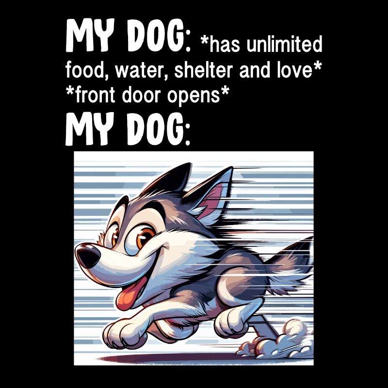 Drôle de mème Husky
