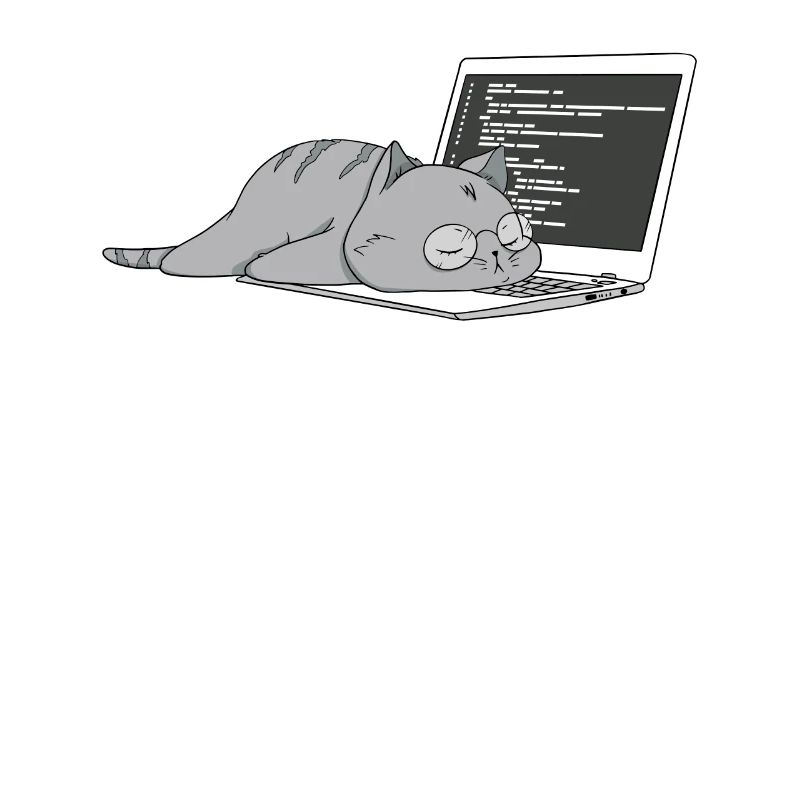 Programmieren Computer Nerd Katze