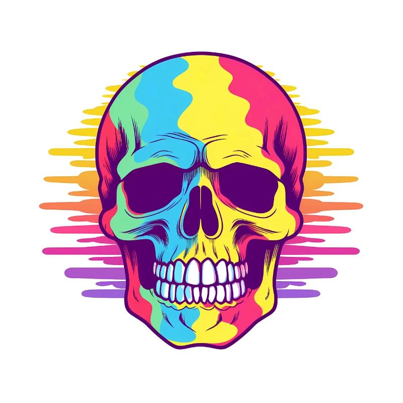 Rainbow skull