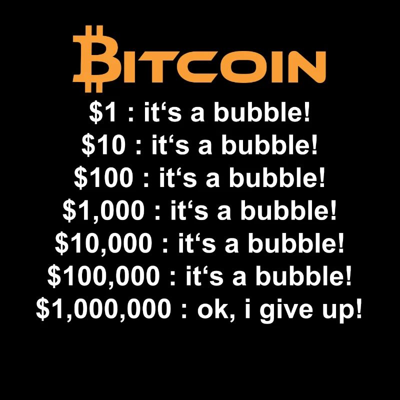 BITCOIN ITS JUST A BUBBLE $ 1.000.000 $