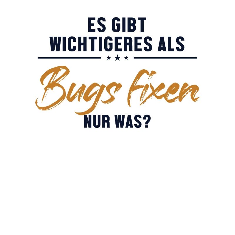 Wichtigeres als Bugs Fixen Developer Coder