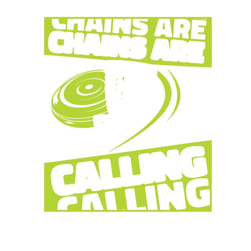 Chains Are Calling Korb Scheibe Disc Golfer