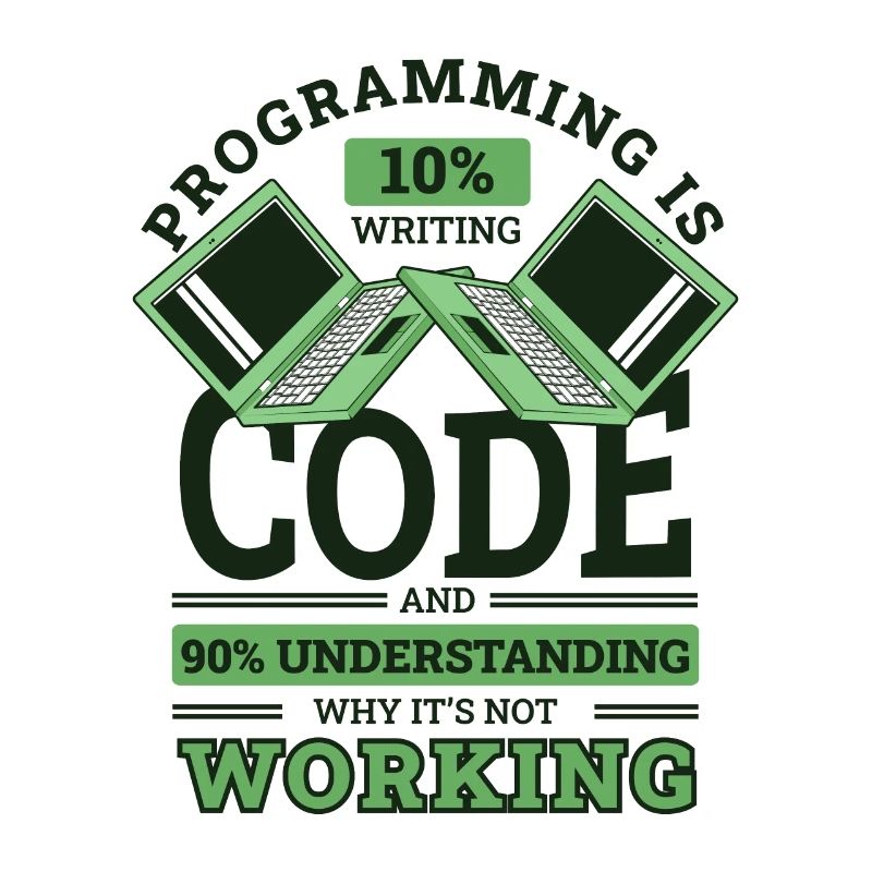 Programming 10% Writing 90% Not Working Coder