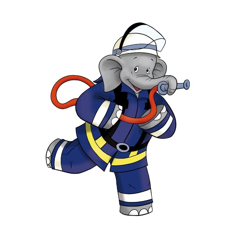 Benjamin Blümchen als Feuerwehrmann