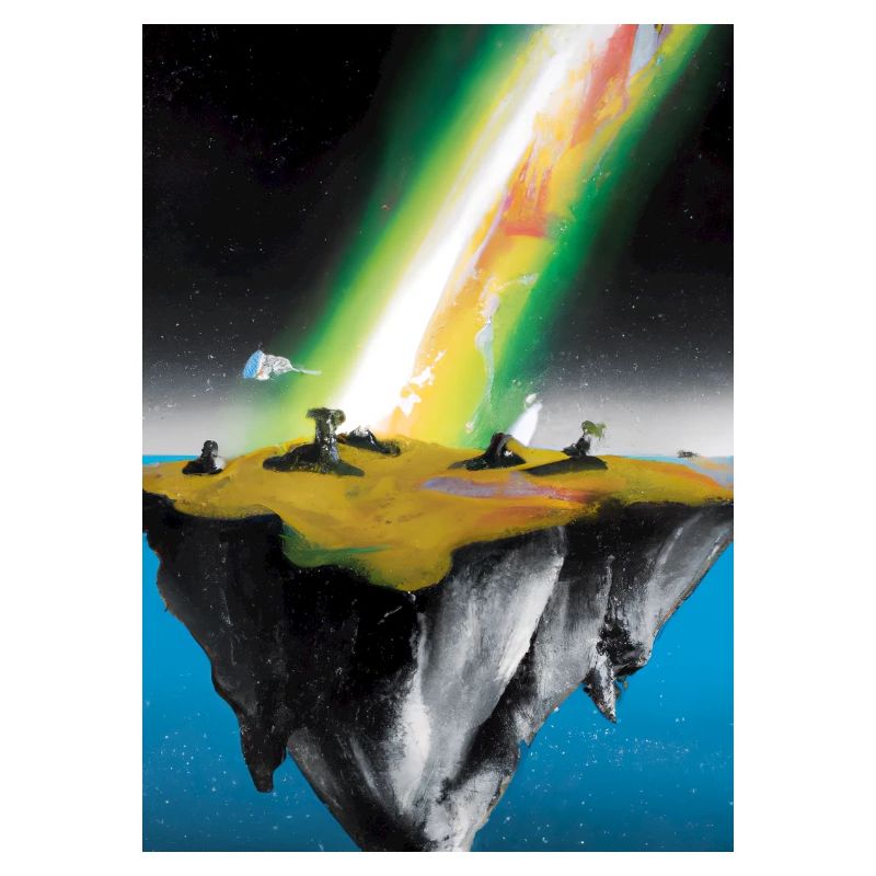 Flying Island Outer Space