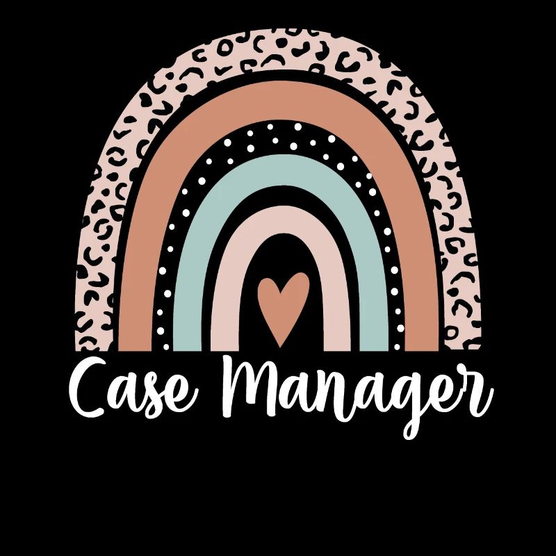 Case Manager Rainbow Leopard Funny Case Manager