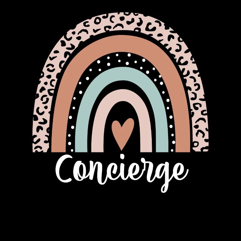 Concierge Rainbow Leopard Funny Concierge