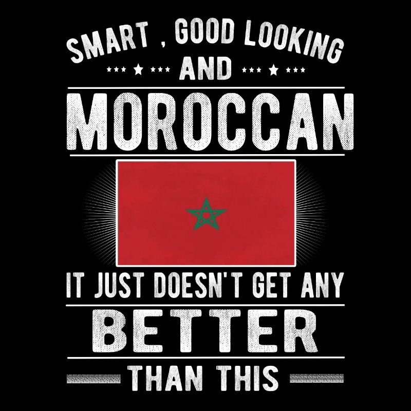 Moroccan Morocco Flag Moroccan origin