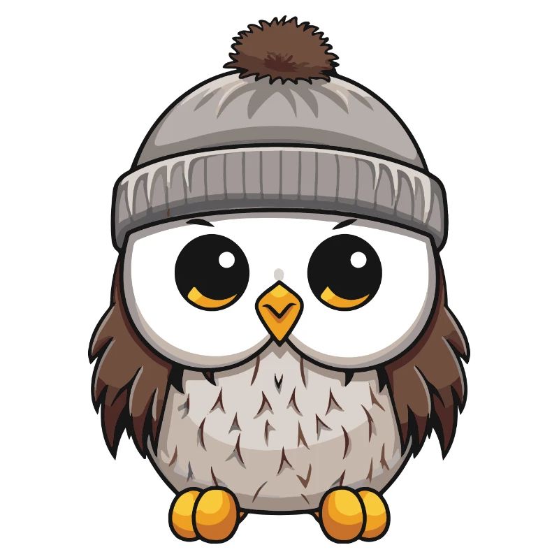 Eule Comic Winter Cozy
