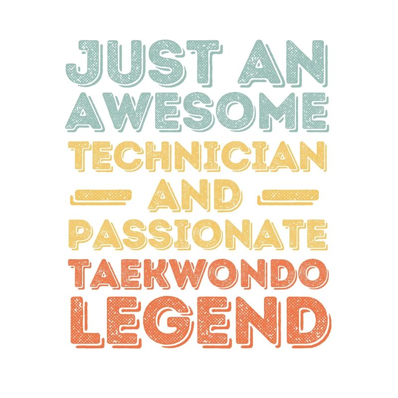 Techniker Taekwondo retro