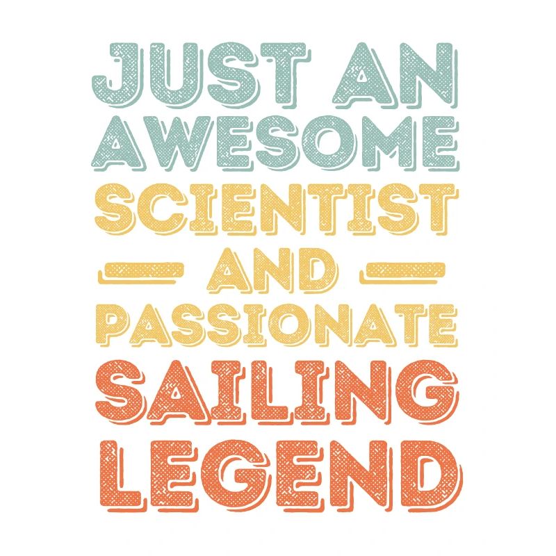 Scientist sailing retro