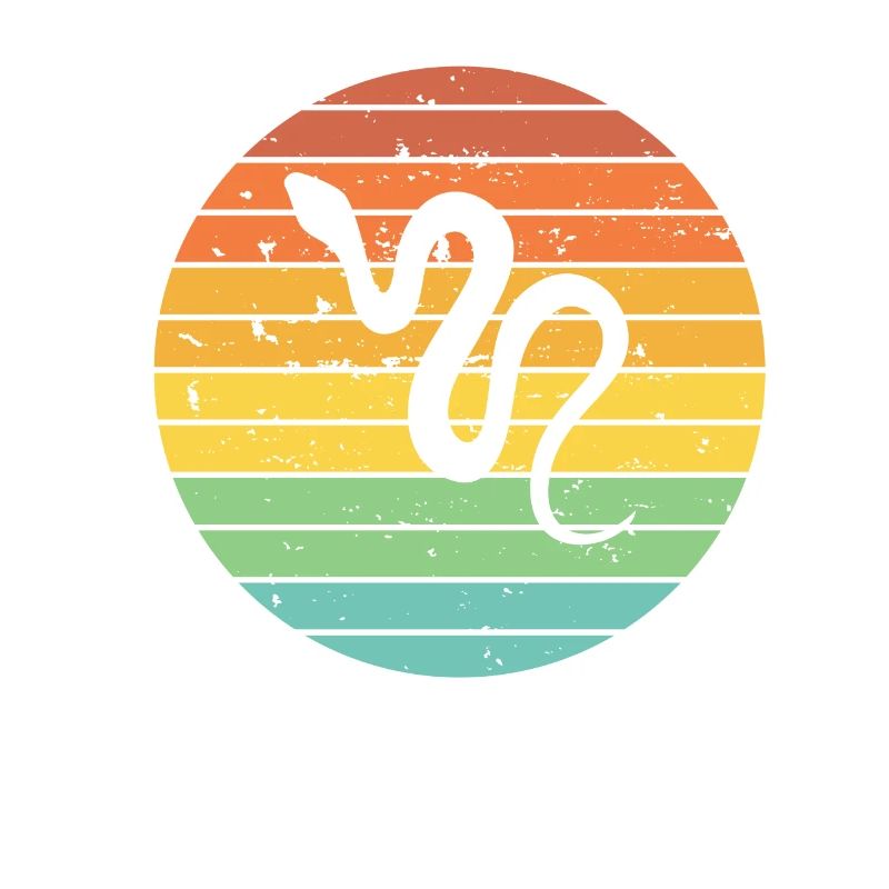 Snake Retro Reptile Python Idée cadeau