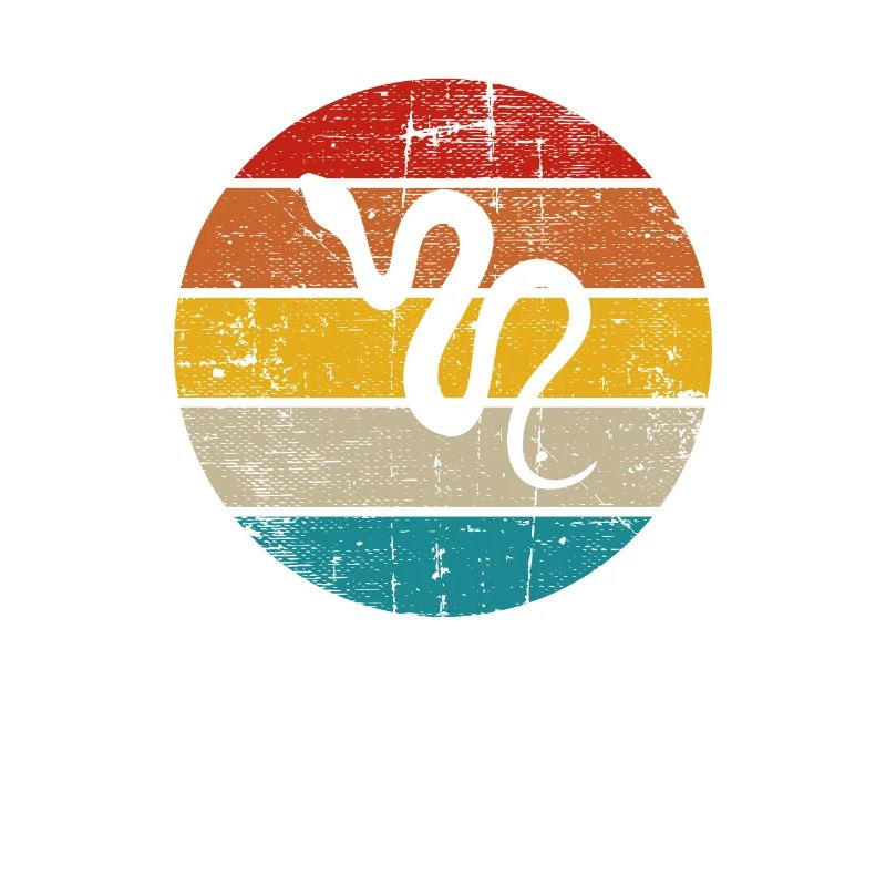 Snake Retro Reptile Python Idée cadeau