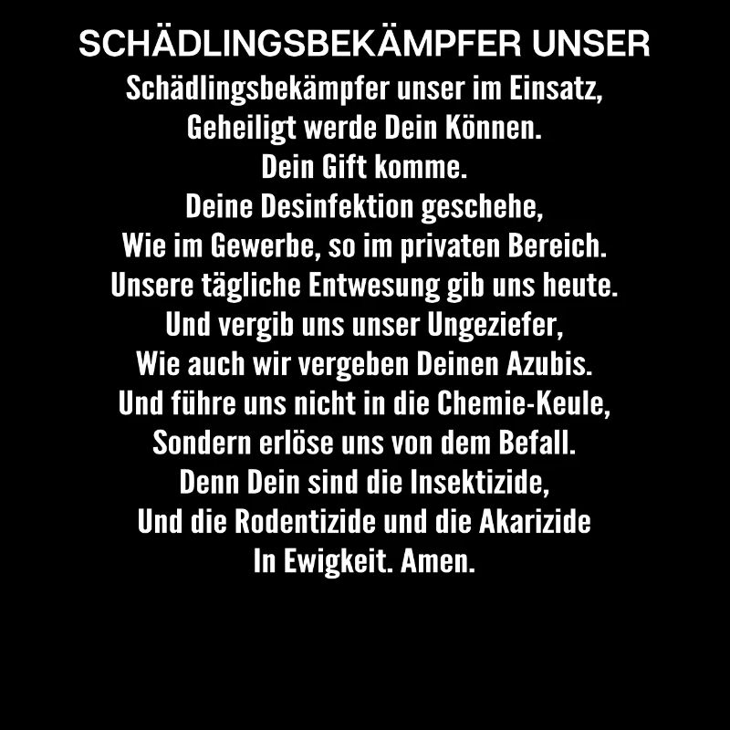 Schädlingsbekämpfer Kammerjäger Exterminator