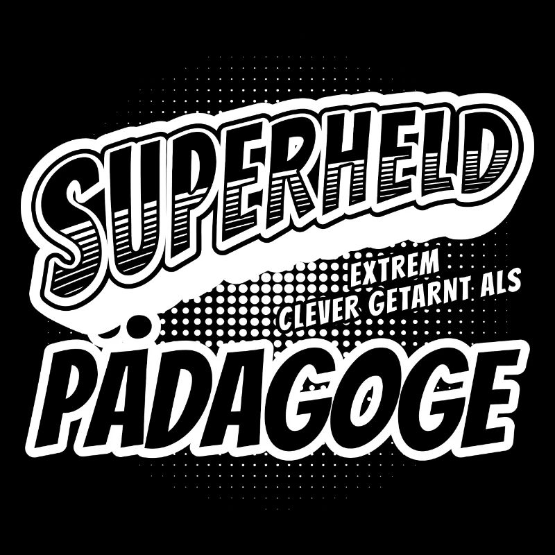 Superheld, clever getarnt als Pädagoge
