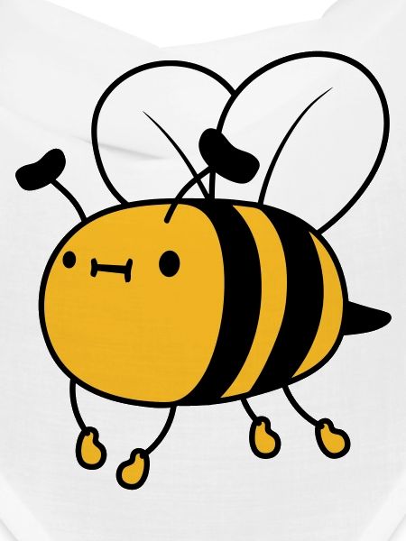 Flying cute bee