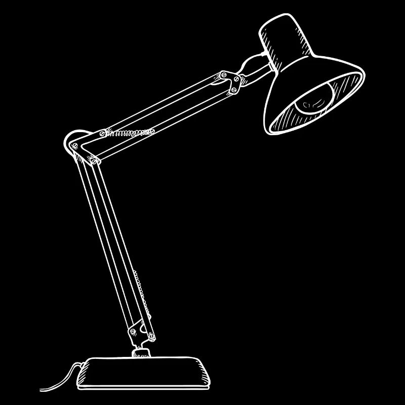Dessin de lampe de bureau