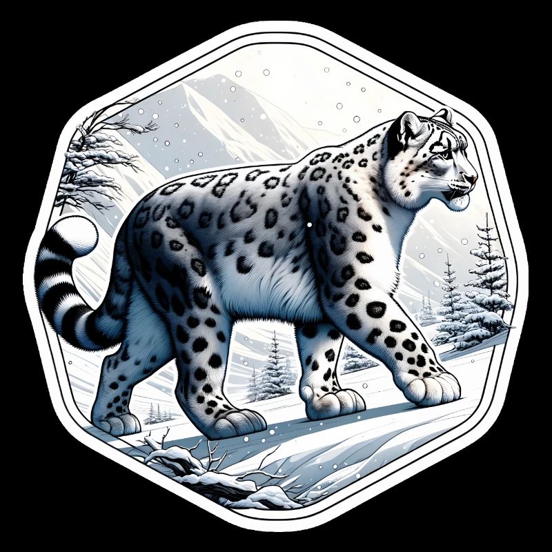 Léopard des neiges Léopard blanc Léopard