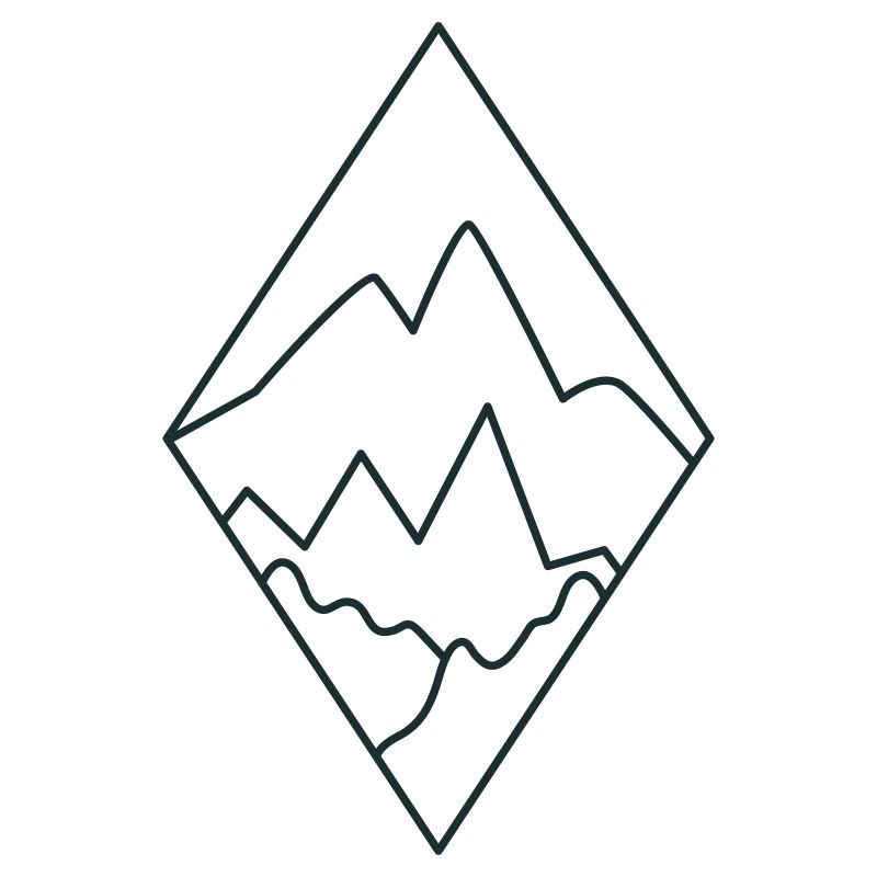 BOHO Diamond landscape with mountains and scenery