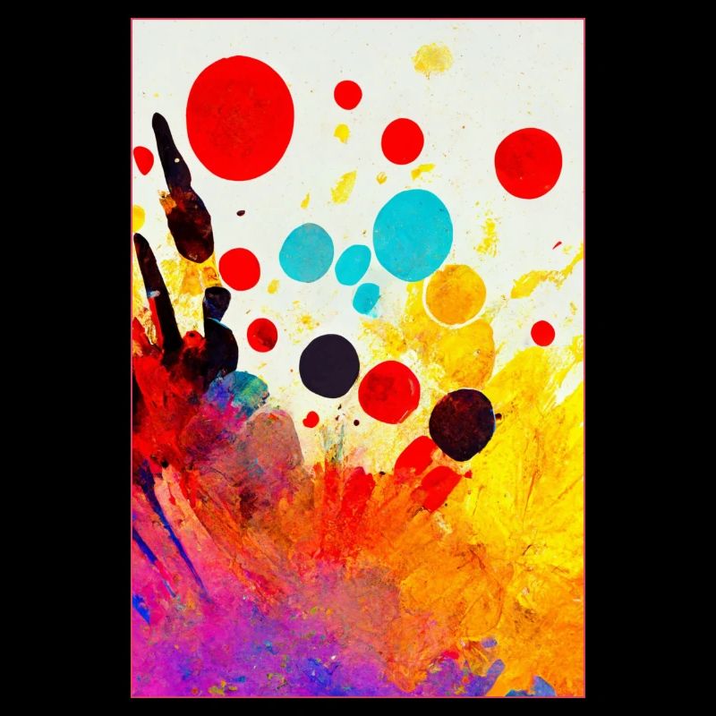 Abstract bright colour bold
