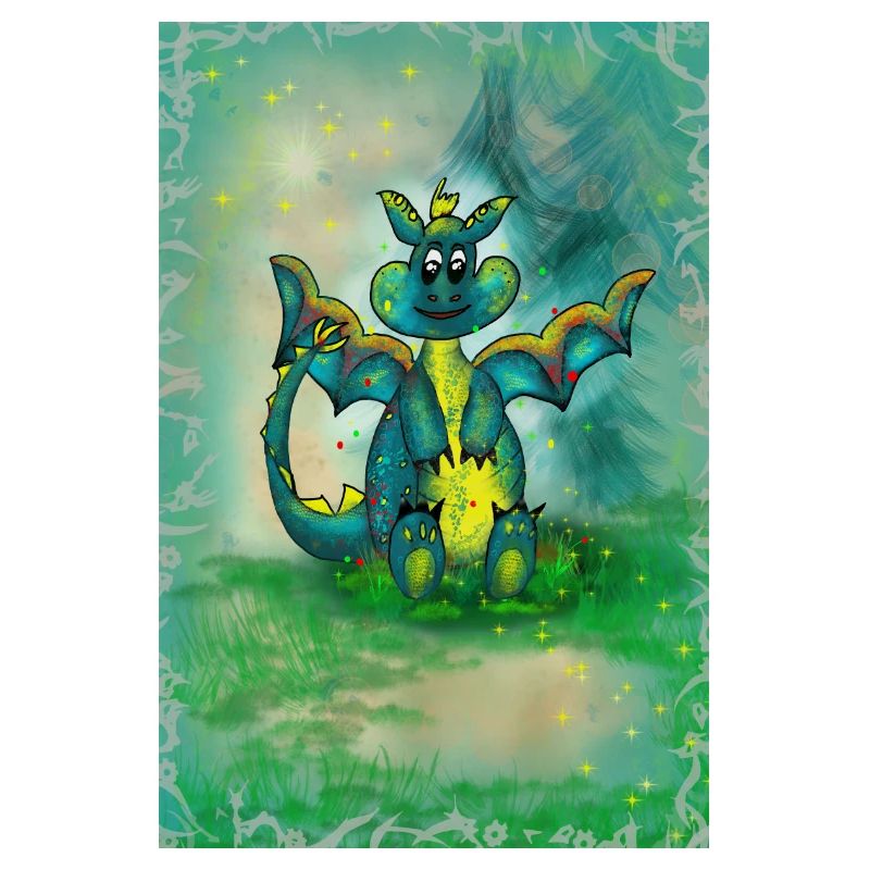 Drache mit Hintergrund