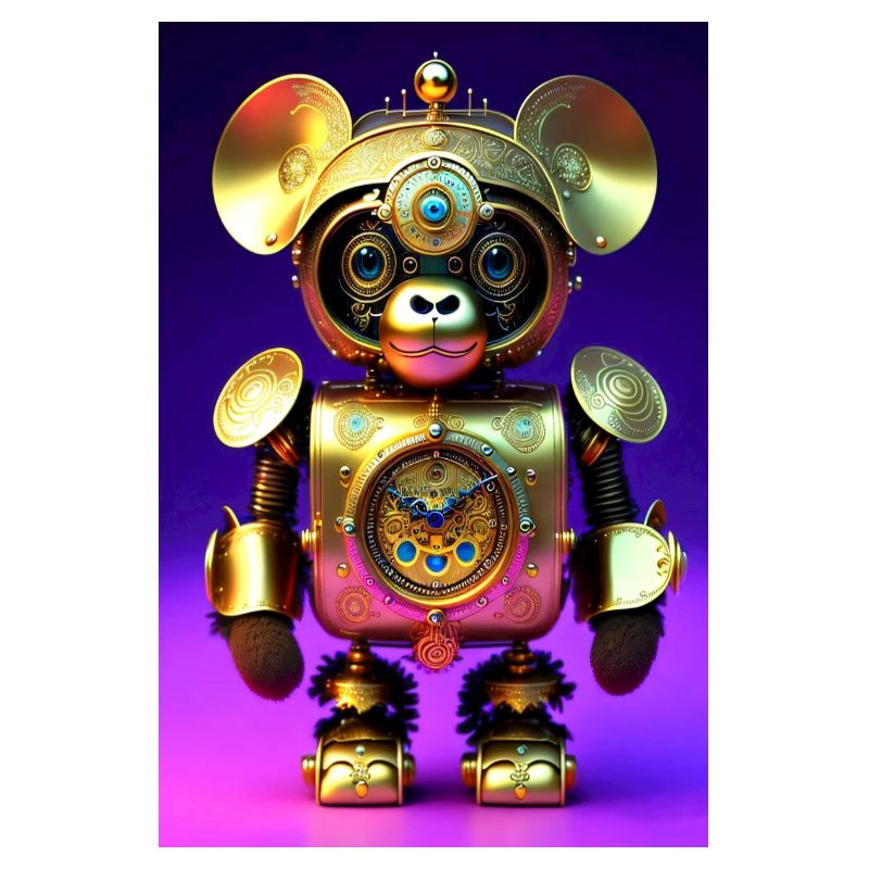 Cute Clockwork Baby Monkey Android