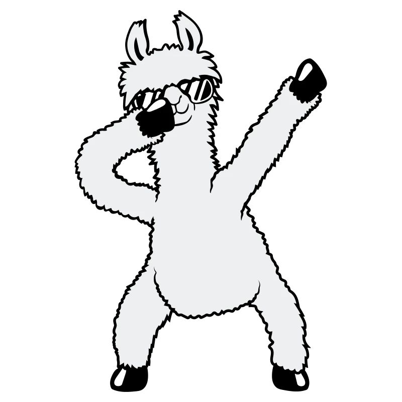 Funny Dabbing Dab Dance Llama Cool Sunglasses