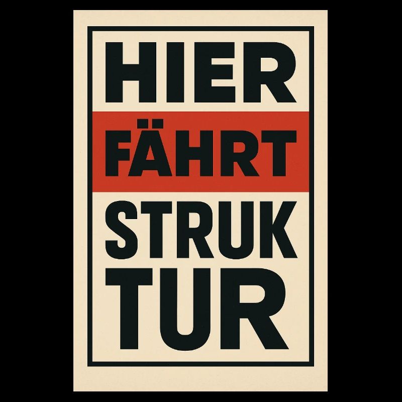Here Drives Structure 1930s Poster