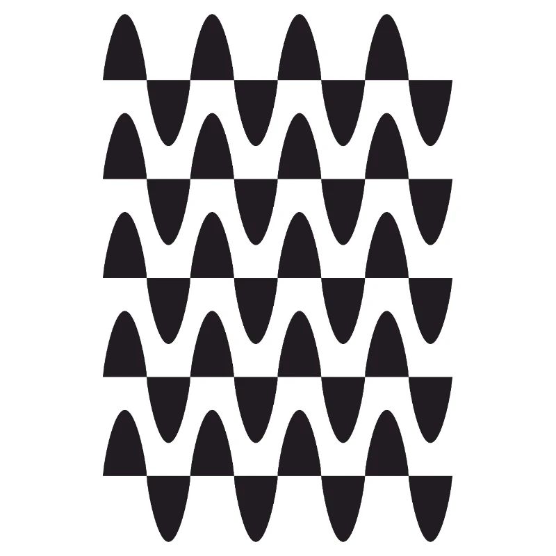 Midnight Wave Grid Pattern