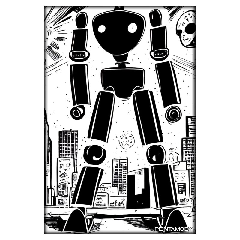 Robot Comic Future Cyborg Machine Technology