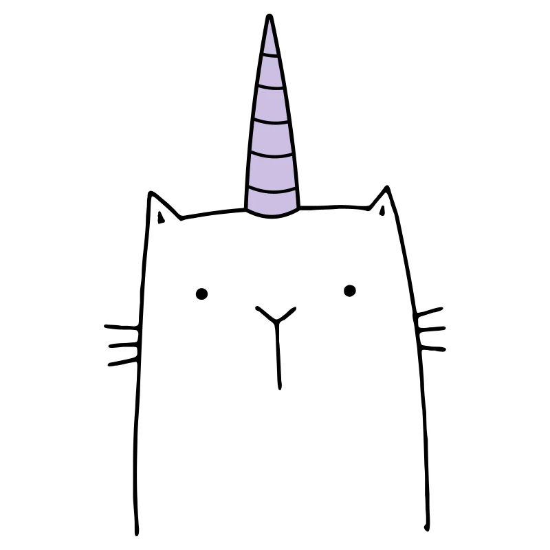 Cadeau mignon chat licorne