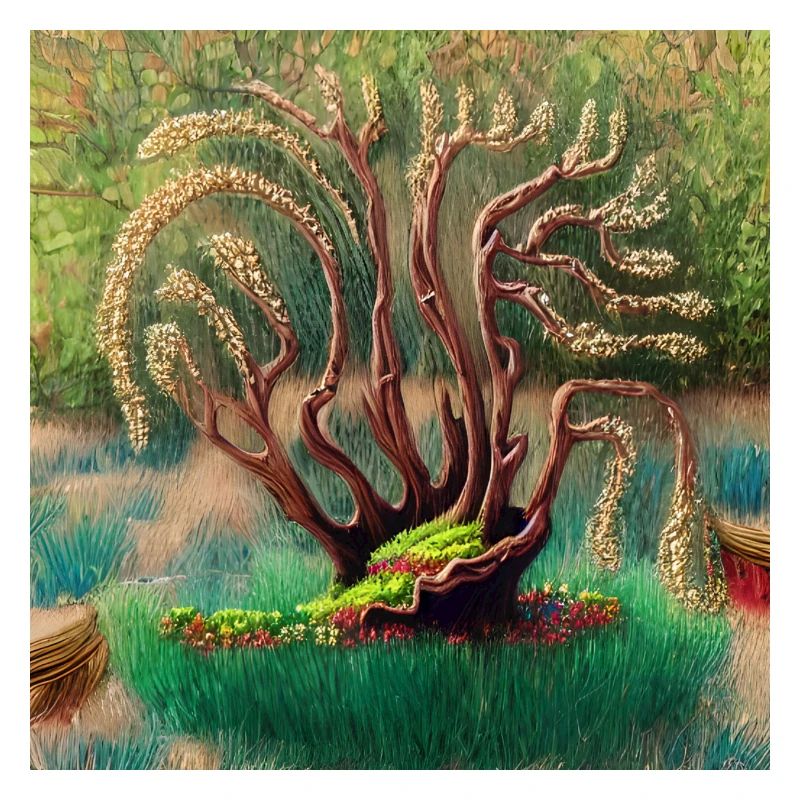 old tree during easter