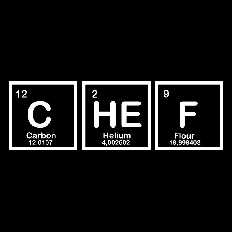Chemise Nerd de Table Periodic Chef Elements Chemical