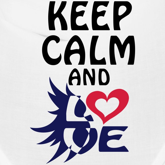 keep calm and love avec coeur