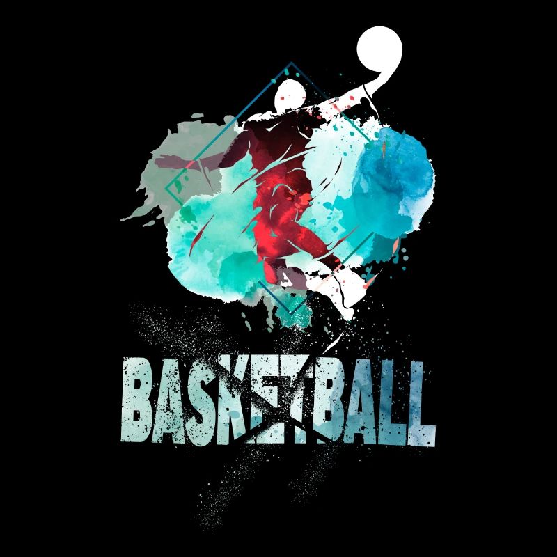Basketteur Basketteur Dunking Splash Coloré