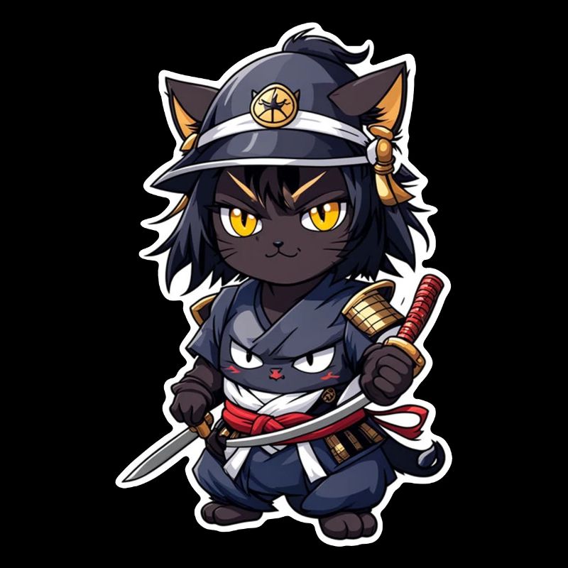 Ninja Katze - Samurai Kätzchen