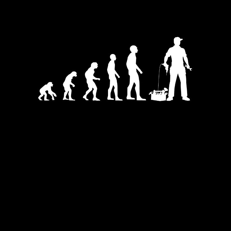 evolution handyman humor DIY mann geschenk
