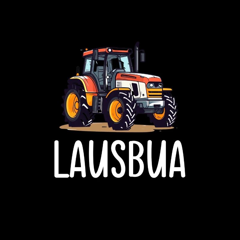 Lausbua Traktor Bayerischer Dialekt Herren