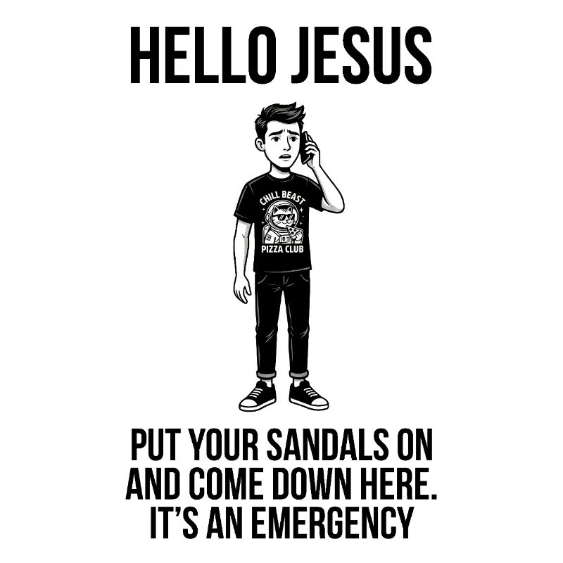 Hello Jesus - Dank Meme Sarcastic