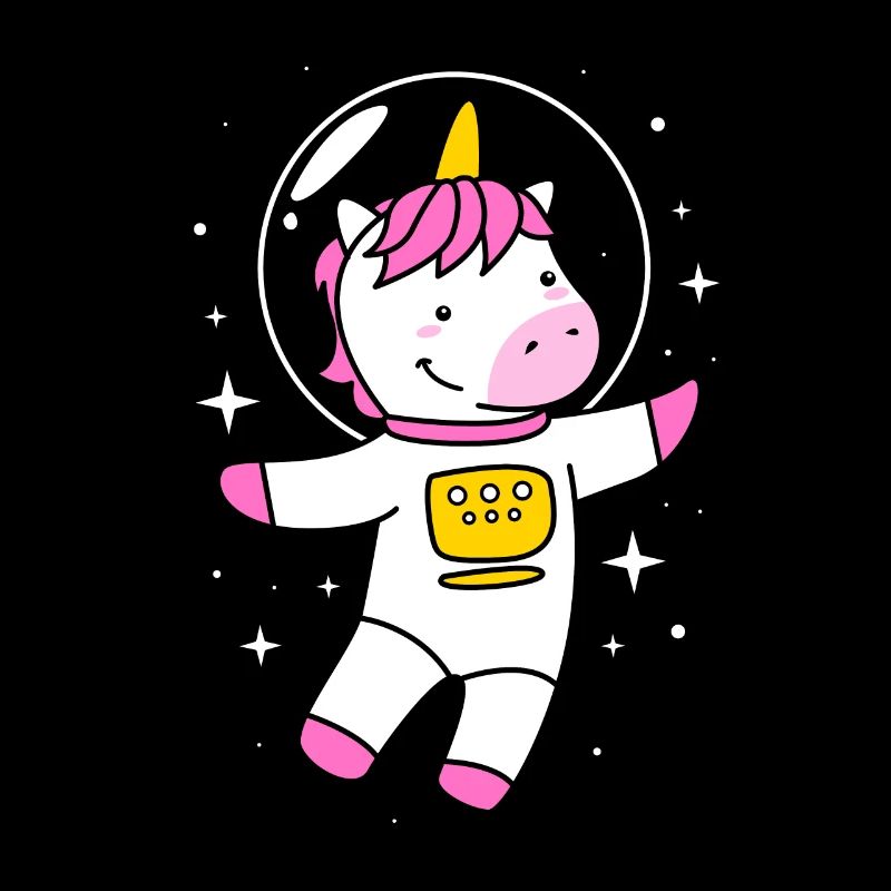 Astronaute Licorne du Système Solaire de l’Univers
