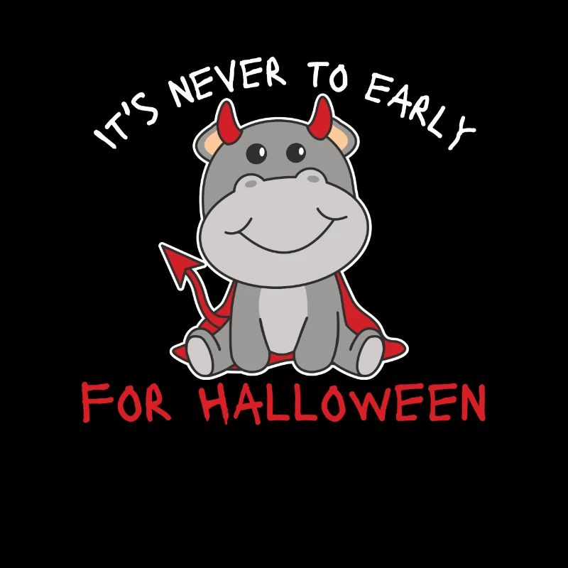 Hippo it's never too early for Halloween devil