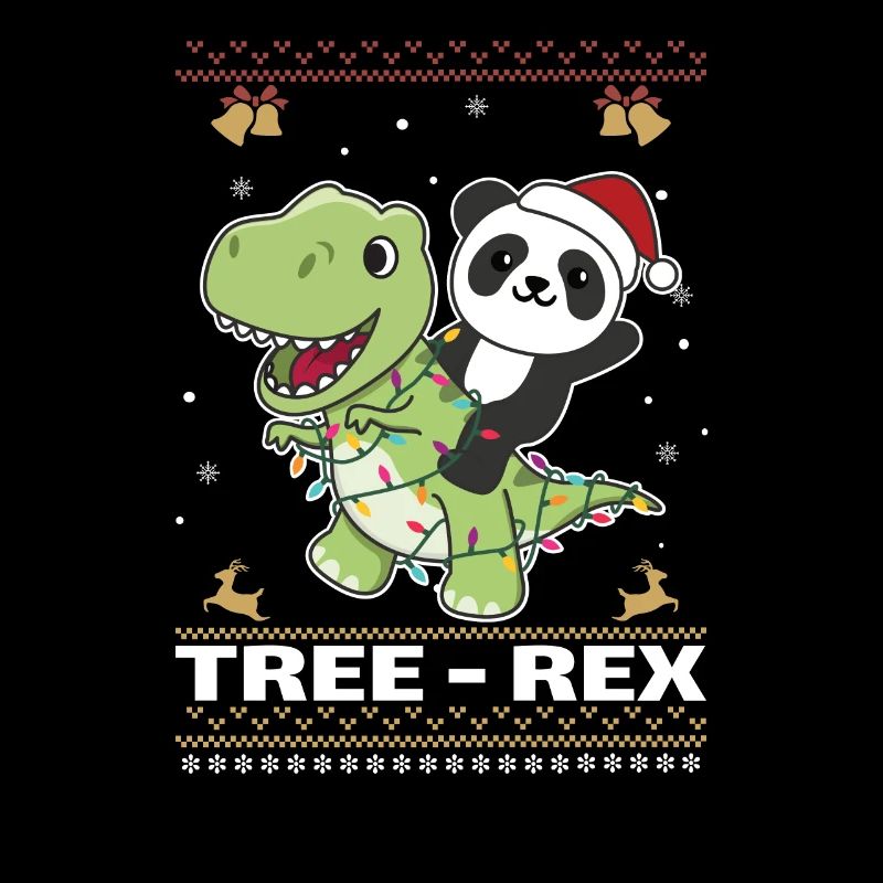 Joyeux Noël moche Noël Panda Tree Rex