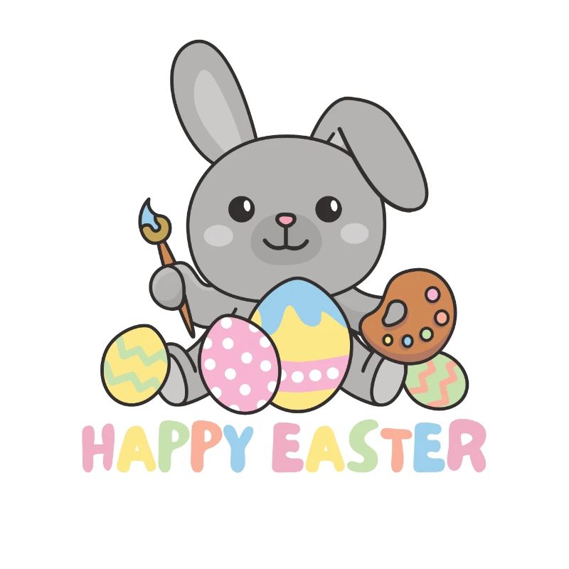 happy easter sweet Easter with Easter eggs