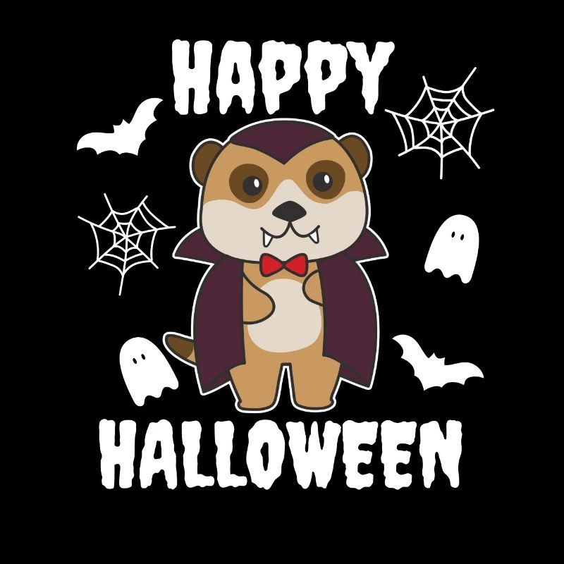 Suricate Joyeux Halloween Mignon Costume de Vampire