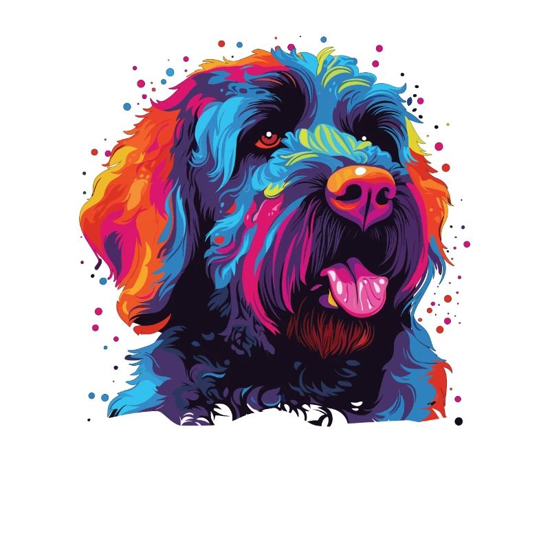 Farbenfroher Russischer Schwarzer terrier