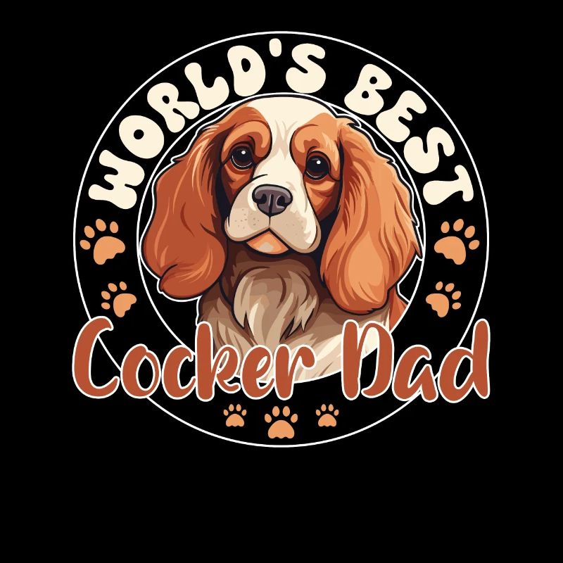 Cocker Spaniel Groovy Cocker Dad