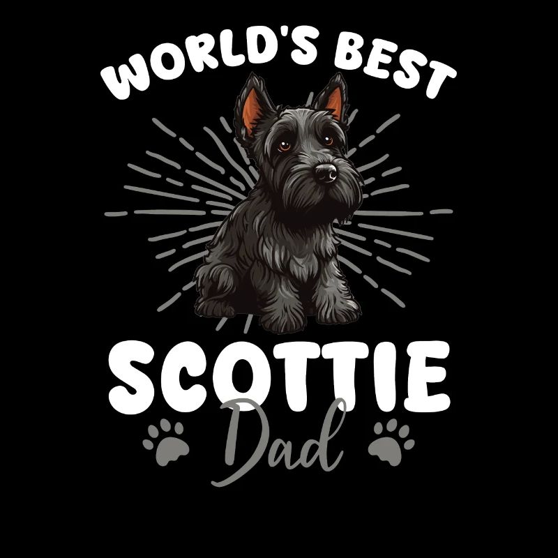 Scottish Terrier Groovy Scottie Dad