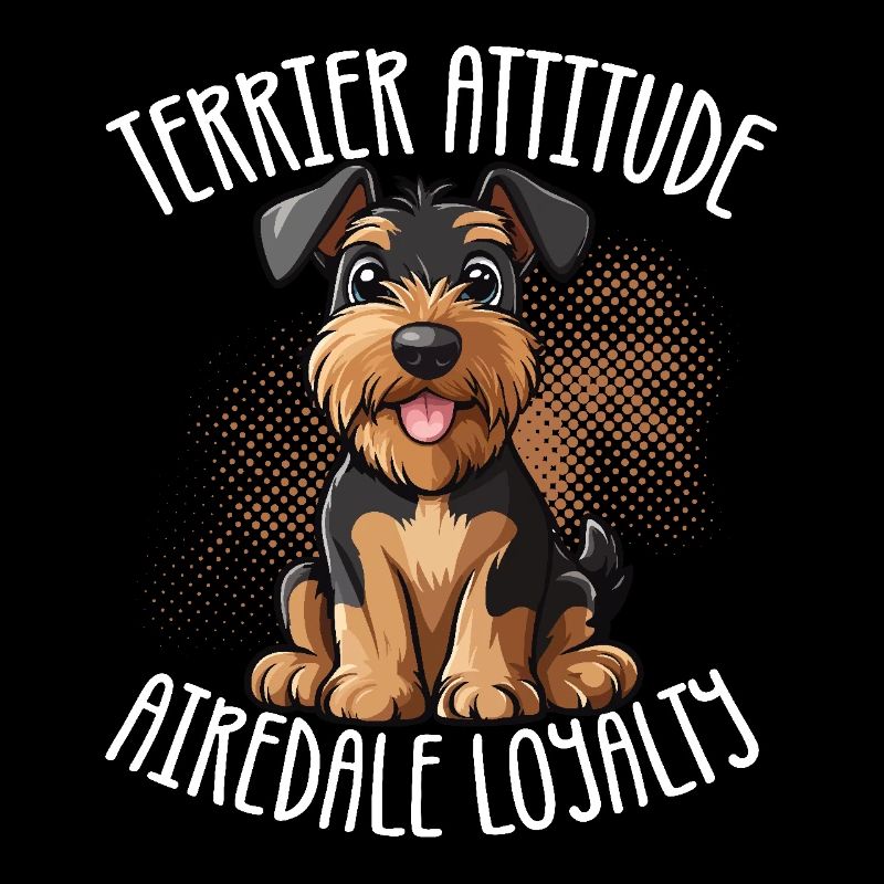 Airedale Terrier Chien Terrier Attitude Airedale